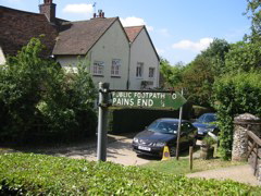 Road sign in Anstey